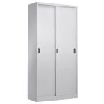 Armario olimpo metalico puertas correderas gris ral 7035 90x46x185 cms png