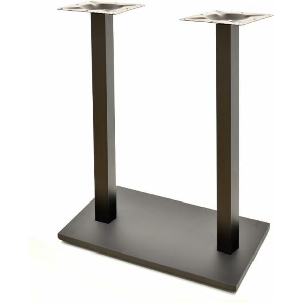 Base de mesa beverly alta rectangular tubo cuadrado negra base de 70 x 40 cms altura 110 cms jpg