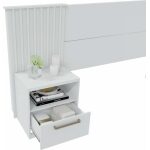 Cabecero lucius extensible 2 mesillas de noche mdp blanco mate 3 jpg