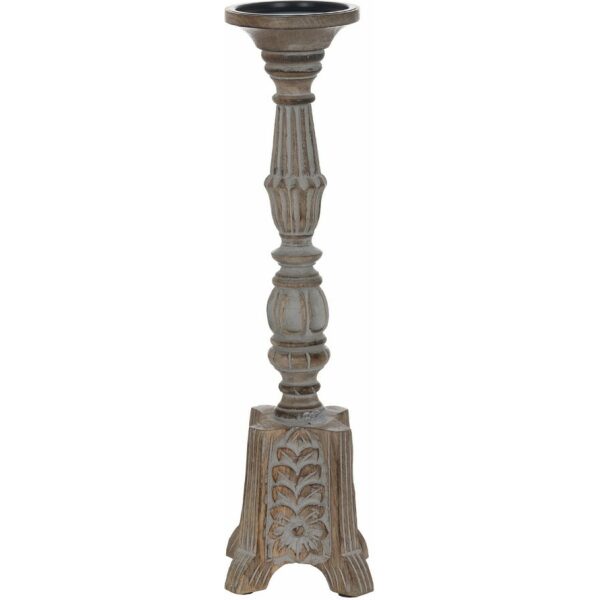 Candelabro Madera-Metal Decoración 18 X 18 X 53,30 Cm