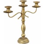 Candelabro Oro Metal Decoración 42 X 12 X 42 Cm