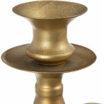 Candelabro Oro Metal Decoración 42 X 12 X 42 Cm