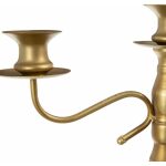 Candelabro Oro Metal Decoración 42 X 12 X 42 Cm