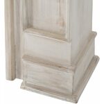 Chimenea Blanco Rozado Madera Decoración 108 X 21,50 X 101 C