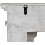 Chimenea Blanco Rozado Madera Decoración 108 X 21,50 X 101 C