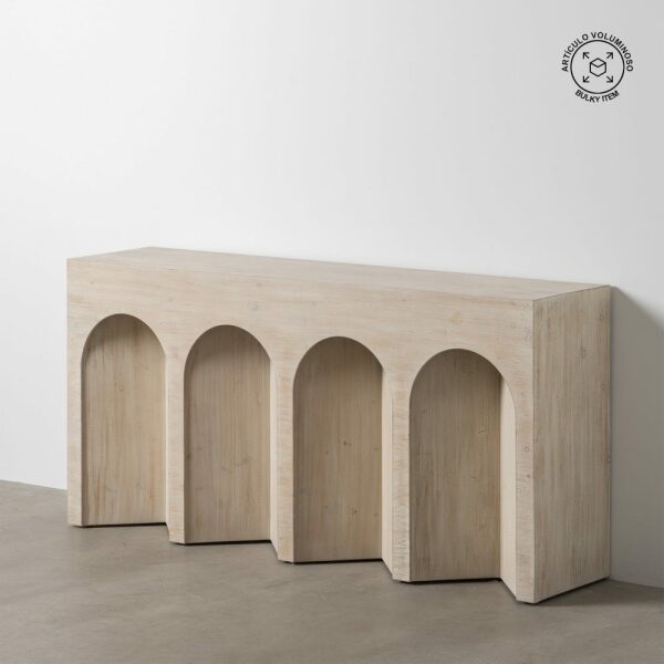 Consola Blanco Rozado Madera 170 X 38 X 82 Cm