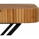 Consola Marrón-Negro Madera-Metal 100 X 40 X 70 Cm