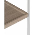 Consola Natural-Blanco Dm-Metal 120 X 30 X 75 Cm