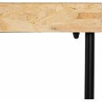 Consola Natural-Negro Dm-Metal Entrada 98 X 32 X 80,50 Cm