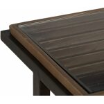 Consola Natural-Negro Madera-Metal 134 X 32 X 83 Cm