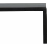 Consola Negro-Natural Dm-Metal 122,50 X 22,50 X 75 Cm