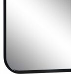 Espejo Negro Aluminio-Cristal Decoración 76 X 3 X 101 Cm