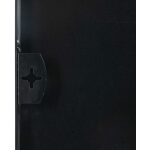 Espejo Negro Aluminio-Cristal Decoración 76 X 3 X 101 Cm