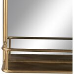 Espejo Oro Envejecido Metal-Cristal 59 X 14,50 X 63 Cm