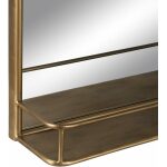 Espejo Oro Envejecido Metal-Cristal 59 X 14,50 X 63 Cm