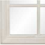 Espejo Ventana Blanco Envejecido 80 X 3,50 X 120 Cm