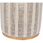 Farol Portavelas Natural-Beige Bambú 25 X 25 X 45 Cm