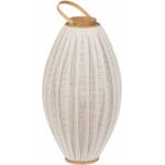 Farol Portavelas Natural-Beige Bambú 38 X 38 X 70 Cm