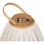 Farol Portavelas Natural-Beige Bambú 38 X 38 X 70 Cm