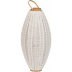 Farol Portavelas Natural-Beige Bambú 40 X 40 X 83 Cm