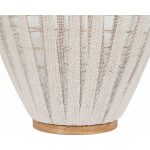 Farol Portavelas Natural-Beige Bambú 40 X 40 X 83 Cm