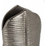 Jarrón Plata Metal Decoración 17 X 9 X 44 Cm