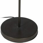 Lámpara Suelo Hoja Oro-Negro Metal 31,50 X 31,50 X 140 Cm