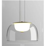 Lampara witten h130 colgante metal cristal led jpg