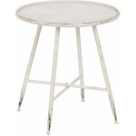 Mesa Auxiliar Crema Metal 56 X 56 X 60 Cm