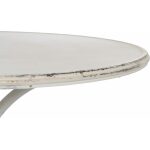 Mesa Auxiliar Crema Metal 70 X 70 X 75 Cm