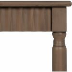 Mesa Auxiliar Marrón Dm-Madera 36 X 36 X 71 Cm