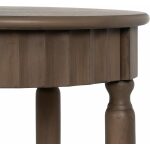 Mesa Auxiliar Marrón Dm-Madera 50 X 40 X 66 Cm