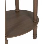 Mesa Auxiliar Marrón Dm-Madera 50 X 40 X 66 Cm