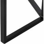 Mesa Auxiliar Negro-Natural Dm-Metal 45 X 45 X 50 Cm