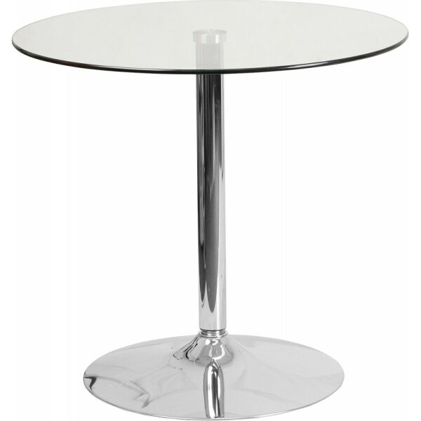 Mesa bernie 80r cromada cristal templado 80 cms de diametro jpg