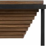 Mesa Centro Natural-Negro Madera-Metal 120 X 60 X 43,50 Cm