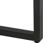 Mesa Centro Natural-Negro Madera-Metal 120 X 60 X 43,50 Cm