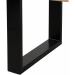 Mesa Centro Natural-Negro Madera / Metal 120 X 60 X 45 Cm