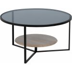 Mesa Centro Negro-Natural Dm-Metal 75 X 75 X 40 Cm