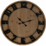 Mesa Centro Reloj Natural Dm-Madera 80 X 80 X 36 Cm