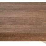 Mesa Comedor Natural-Blanco Dm-Metal 160 X 90 X 76 Cm