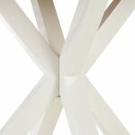 Mesa Comedor Natural-Blanco Dm-Metal 90 X 90 X 76 Cm