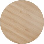 Mesa Comedor Natural-Crema Dm-Metal 120 X 120 X 75 Cm