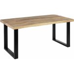 Mesa Comedor Natural-Negro 160 X 80 X 76 Cm