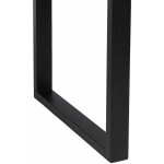 Mesa Comedor Negro-Marrón Madera-Hierro 160 X 90 X 76 Cm