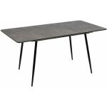 Mesa Extensible Gris Dm-Metal Salón 120 X 80 X 75 Cm