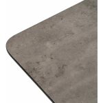 Mesa Extensible Gris Dm-Metal Salón 120 X 80 X 75 Cm