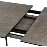 Mesa Extensible Gris Dm-Metal Salón 120 X 80 X 75 Cm