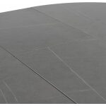 Mesa Extensible Gris-Negro 120 X 120 X 75 Cm