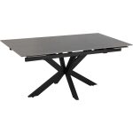 Mesa Extensible Gris-Negro 170 X 90 X 76 Cm